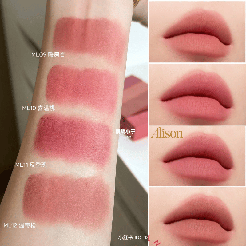 Into You Matt Lipstick có bảng màu đa dạng, trendy, làm trắng răng, trắng da, phù hợp với mọi phong cách trang điểm.